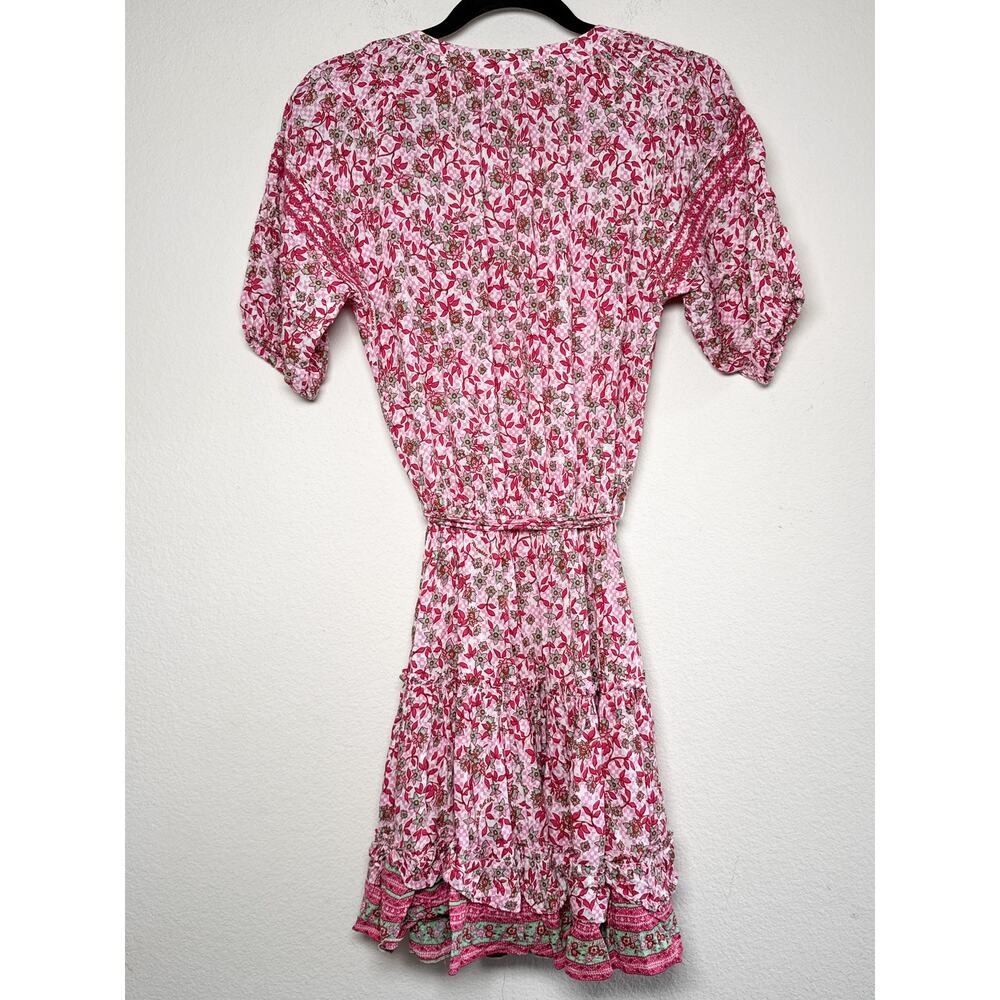 Poupette St Barth Floral Tassel Tiered Mini Dress – Size S - Picture 9 of 13